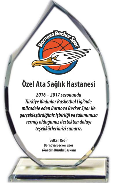 128 ŞEFFAF KRİSTAL PLAKET